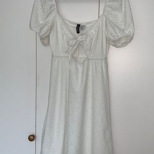 summer white doll dress